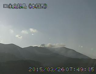 本日朝の火山カメラ