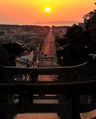 宮地嶽さんで２４日ＳＵＮ道出現